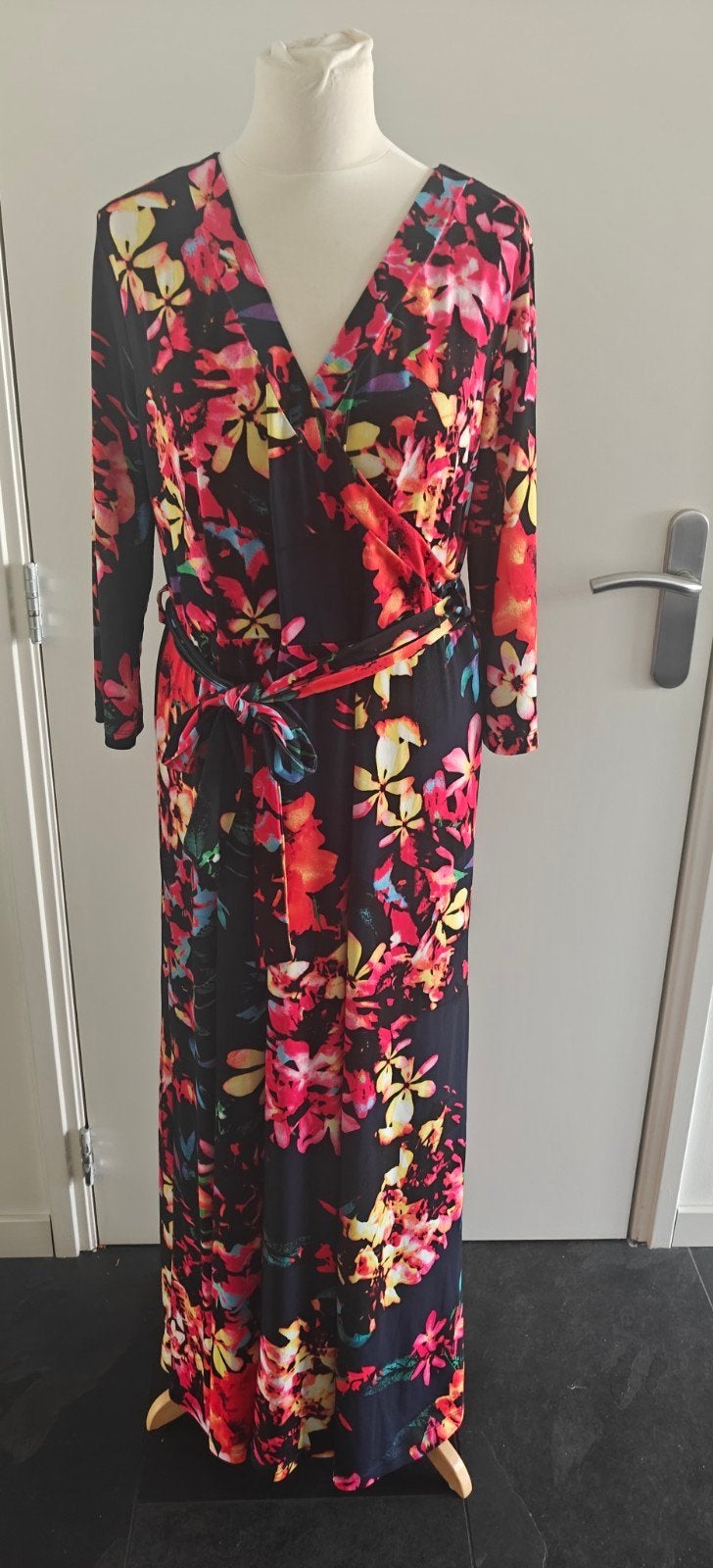 Maxi jurk met bloemenprint, maat xl, Kleding | Dames, Bonprix, Meerkleurig, Maat 42/44 (L), Ophalen of Verzenden