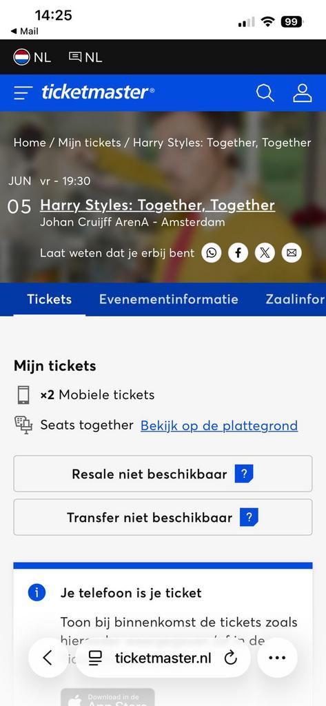 Harry styles together together tour concert, Twee personen, Juni