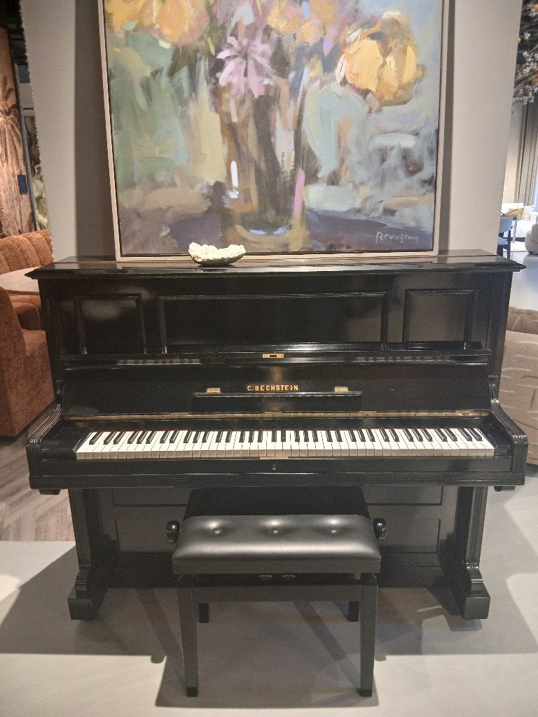 Piano C. Bechstein, Muziek en Instrumenten, Ophalen, Gebruikt, Zwart, Piano