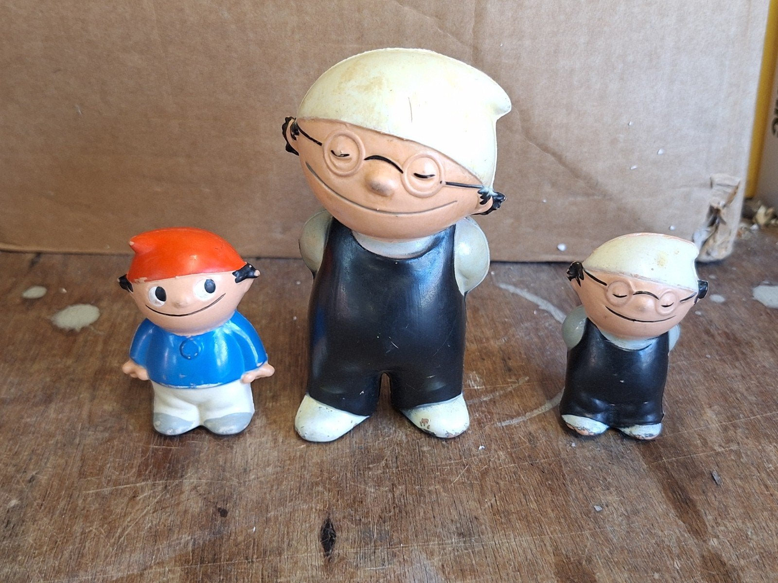 Vintage Mainzelmanchen - 3 Stuks Duitse tv reclame jaren 70, Ophalen of Verzenden, Gebruikt