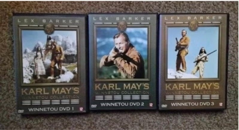 DVD Karl May's Winnetou collection Lex Barker 1, 2 en 3, Vanaf 12 jaar, Ophalen, Zo goed als nieuw, Actie en Avontuur