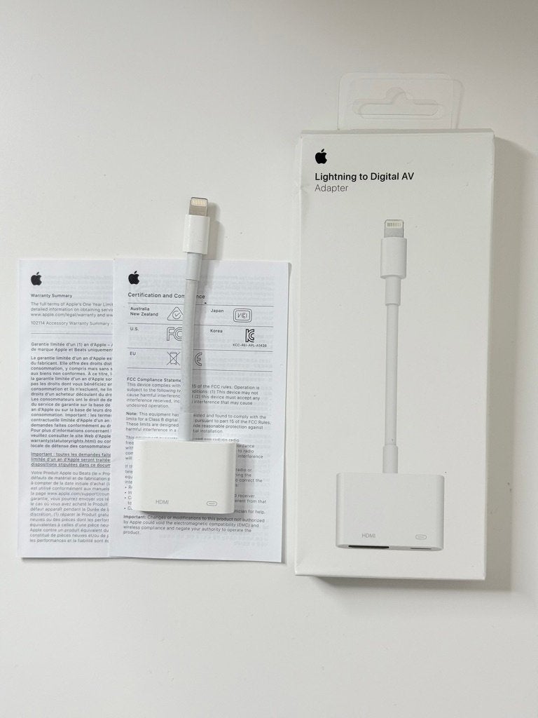 Apple Lightning Digital AV Adapter HDMI, Ophalen of Verzenden, Nieuw, Minder dan 2 meter, HDMI-kabel