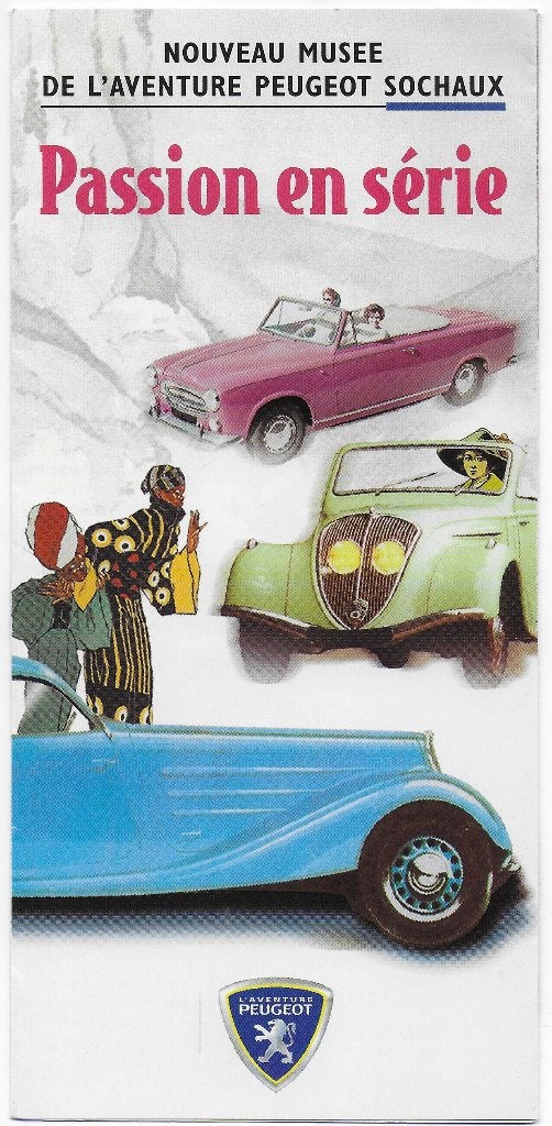 Folder Peugeot museum Sochaux Frankrijk, Ophalen of Verzenden, Zo goed als nieuw