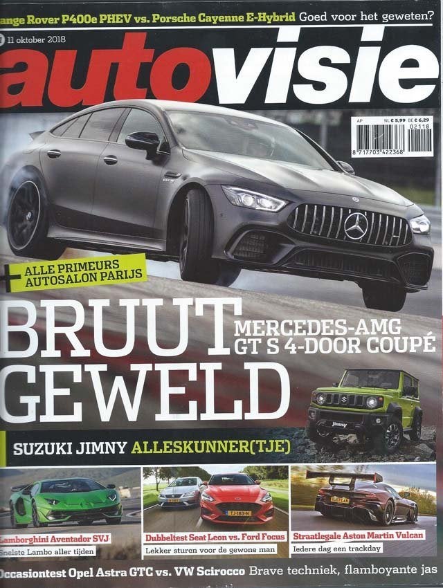 Autovisie 21 2018 : Opel Astra GTC Turbo - VW Scirocco TSI, Ophalen of Verzenden, Gelezen, Algemeen