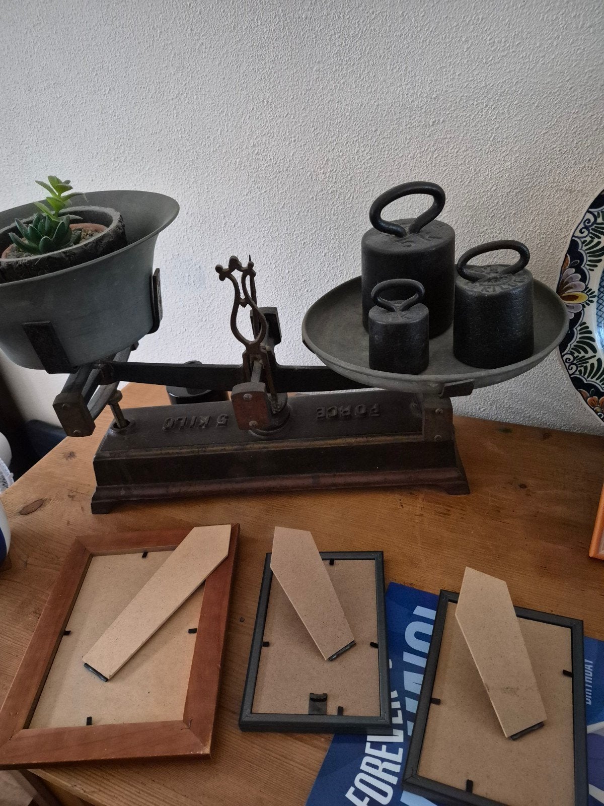 antieke weegschaal, Ophalen, Gebruikt, 500 gram of grover, Minder dan 10 kg