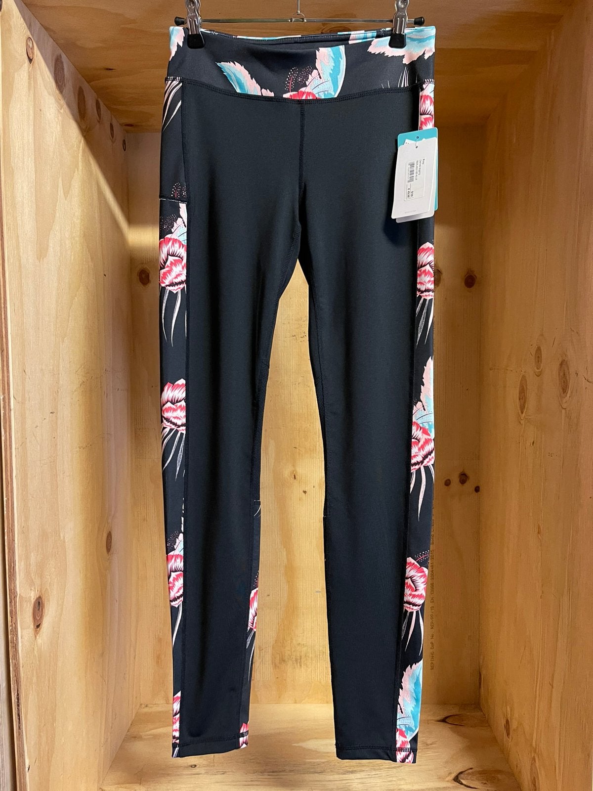 Roxy sport legging maat s en L  model kvj8, Verzenden, Zwart, Nieuw, Fitness of Aerobics