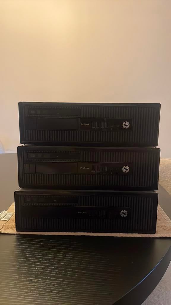 3x HP ProDesk 400 G1 SFF | Intel i3 | 500GB |, Computers en Software, Desktop Pc's, Ophalen of Verzenden, Zo goed als nieuw, 3 tot 4 Ghz
