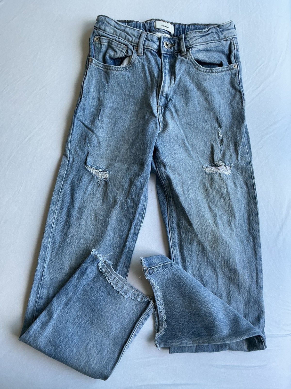 Spijkerbroek, shoeby, straight, maat 170, Ophalen, Zo goed als nieuw, Meisje, Broek