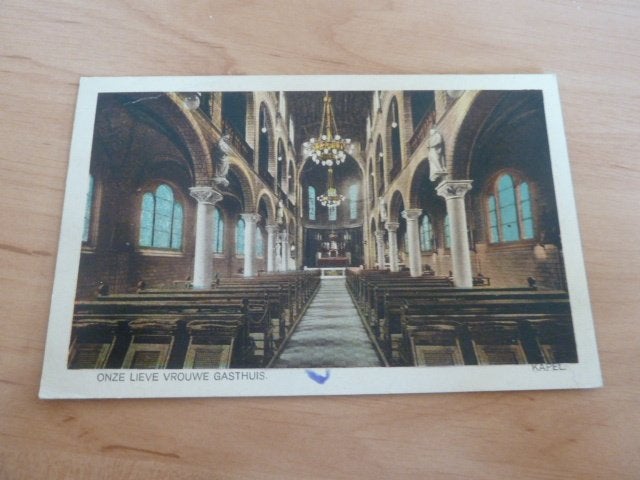 Amsterdam 1924 Kapel Onze Lieve Vrouwe Gasthuis, Ophalen of Verzenden, 1920 tot 1940, Gelopen, Noord-Holland