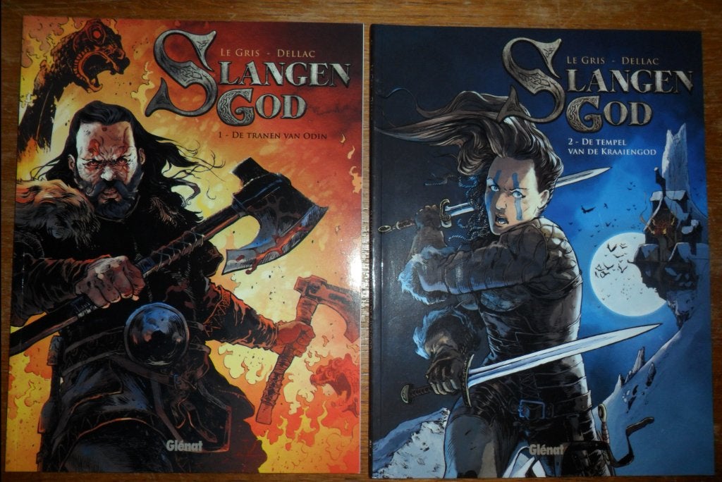 VIKINGEN / Serie Reeks SLANGENGOD 1+2 & PRENT / Dellac, Meerdere stripboeken, Ophalen of Verzenden, Nieuw