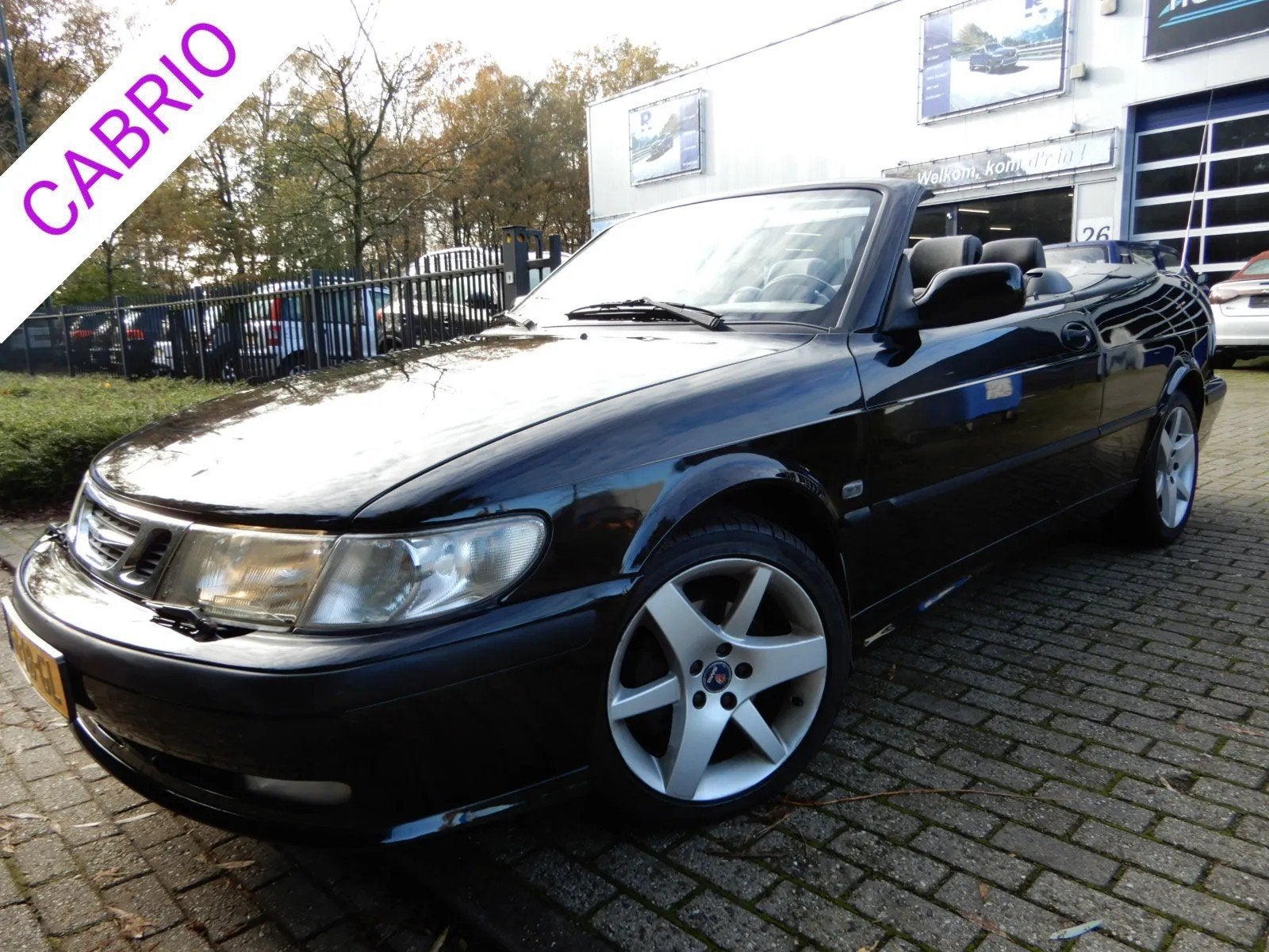 Saab 9-3 Cabrio 2.0t Senses Edition CABRIO NU VAN 4450,00 VO, Auto's, Saab, Stoelverwarming, Gebruikt, Zwart, 4 cilinders