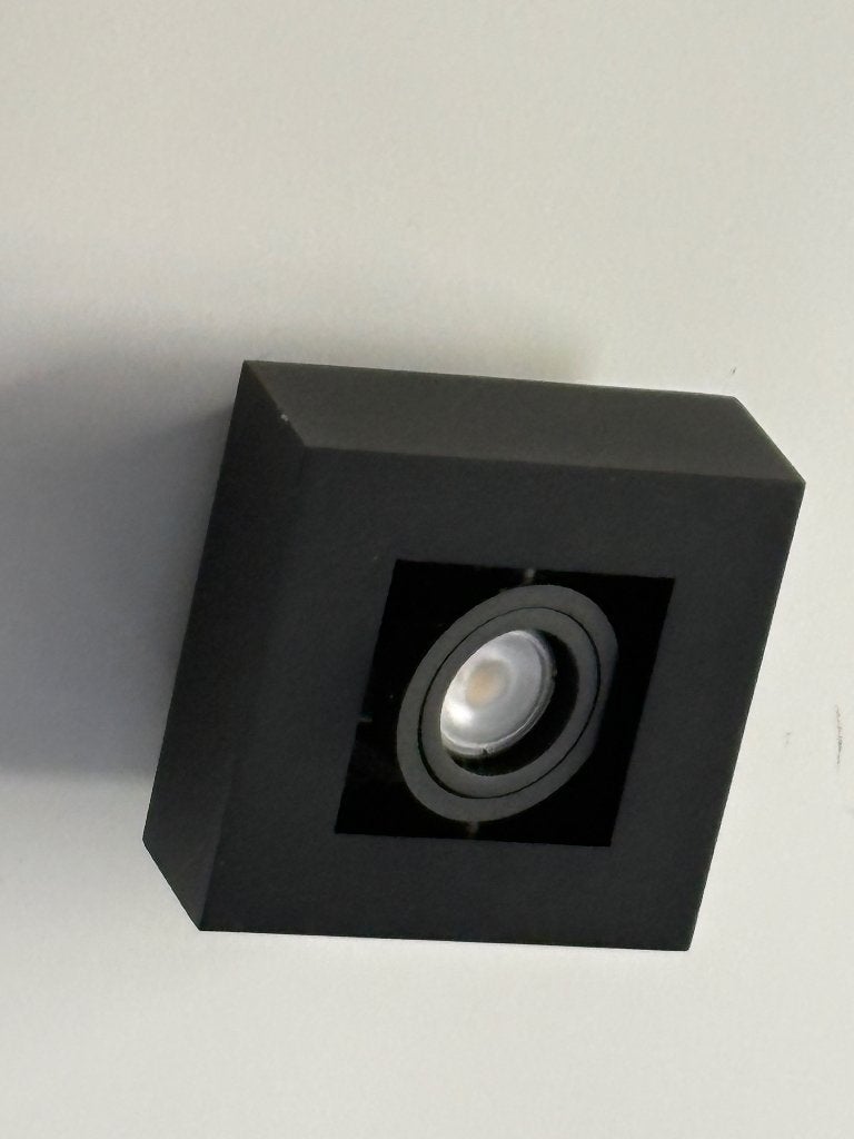 4x zwarte spots nieuw, Ophalen, Nieuw, Metaal of Aluminium