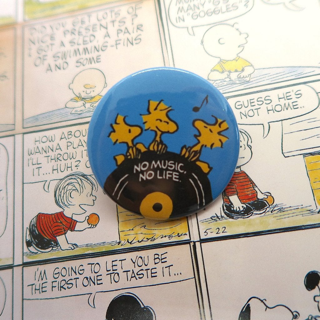 Snoopy Peanuts Comics Woodstock 44MM Button Pin Badge, Verzenden, Snoopy, Nieuw, Overige typen