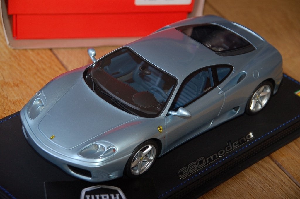 1:18 Ferrari 360 Modena Grigio alloy BBR resin WRH, Verzenden, Zo goed als nieuw, Auto, Overige merken