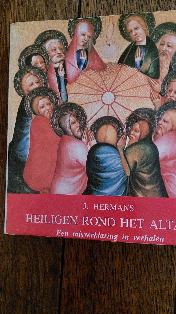 Heiligen rond het altaar: J. Hermans, Ophalen of Verzenden, Zo goed als nieuw, Christendom | Katholiek