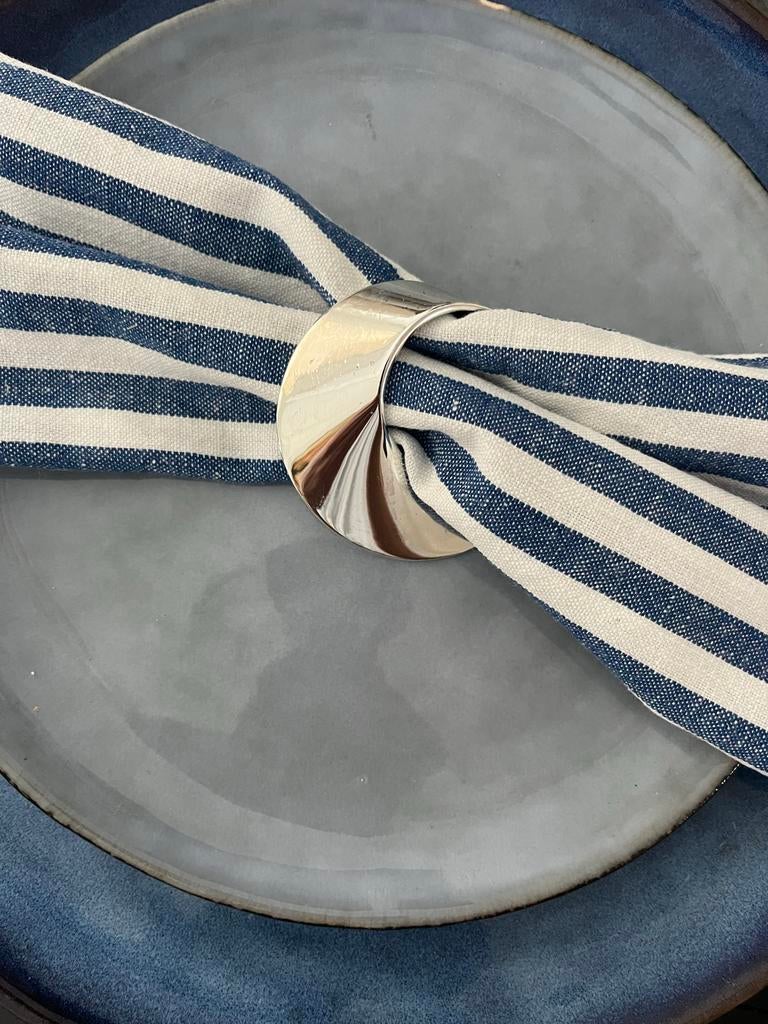 Philippi Design Swirl servetringen - set van 8, Huis en Inrichting, Ophalen of Verzenden, Gebruikt, Overige materialen