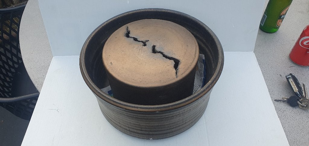 Mobach bijzonder bloempot met binnenpot - diameter 30 cm, Ophalen of Verzenden