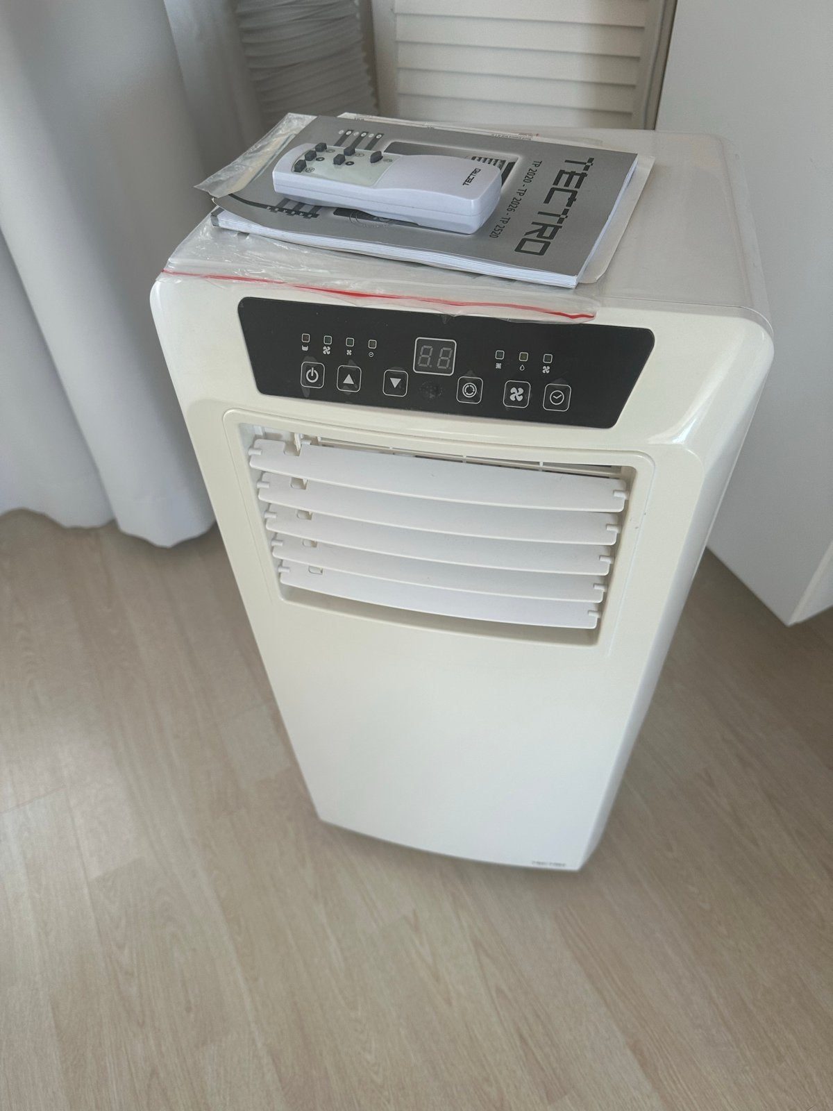 Tectro TP 2020 Mobiele Airco met Afstandsbediening, Witgoed en Apparatuur, Minder dan 60 m³, 3 snelheden of meer, Ophalen of Verzenden