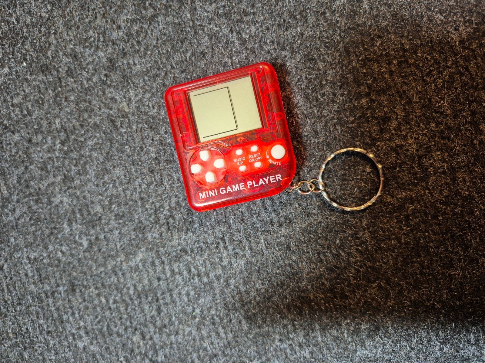 Mini game sleutelhanger rood, Ophalen of Verzenden