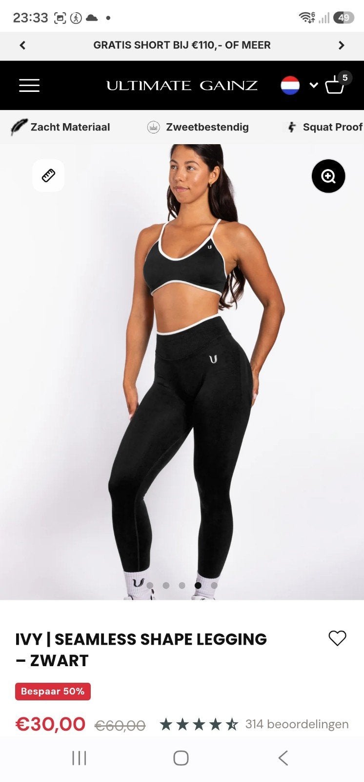 Ultimate Gainz sport legging/tops, Kleding | Dames, Sportkleding, Ophalen of Verzenden