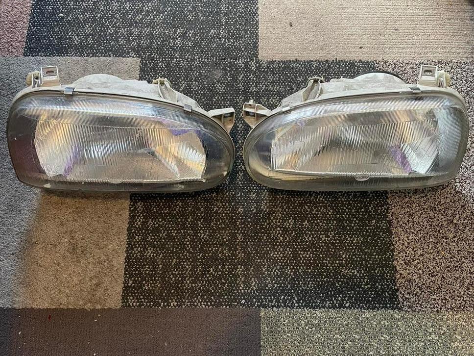 Volkswagen golf 3 iii mk3 koplampen koplamp verlichting head, Ophalen of Verzenden, Volkswagen