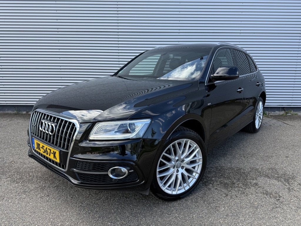 Audi Q5 2.0 TFSI Quattro S-line NAP Facelift Automaat 20" LM, Auto's, Gebruikt, Euro 6, 4 cilinders, Leder en Stof