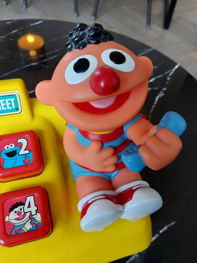 NIEUWSTAAT! Vintage Sesame Street Ernie Telefoon – Illco, Ophalen of Verzenden