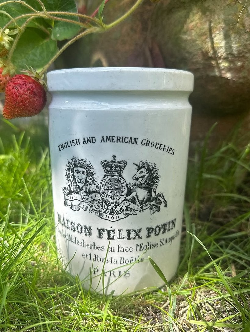 Antieke felix potin jampot confiture voor Amerikaanse markt, Ophalen of Verzenden