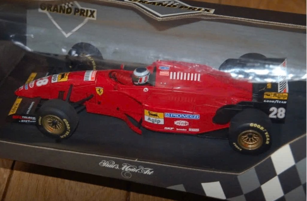 1:18 FERRARI F1 412 T2 BERGER Minichamps in doos WRH, Verzenden, Zo goed als nieuw, Auto, MiniChamps