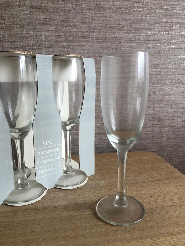 Champagne glazen, Ophalen, Zo goed als nieuw, Overige typen