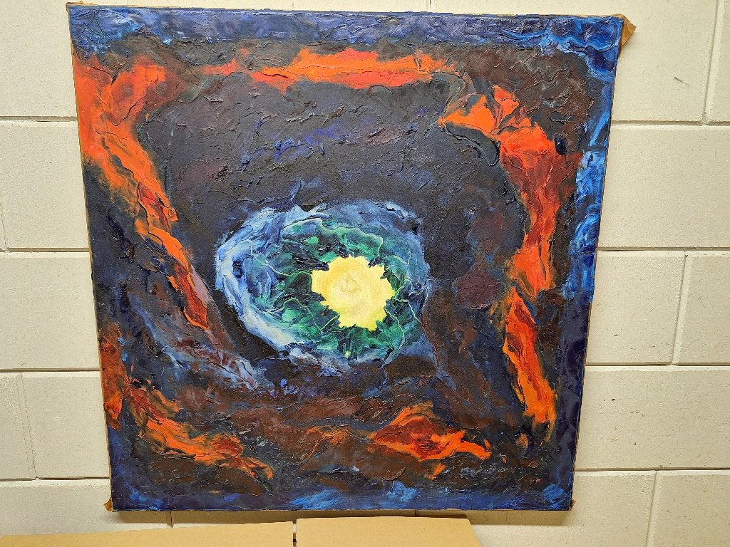 Drie mooie schilderijen op doek, 50 – 75, Gebruikt, Ophalen of Verzenden, Schilderij