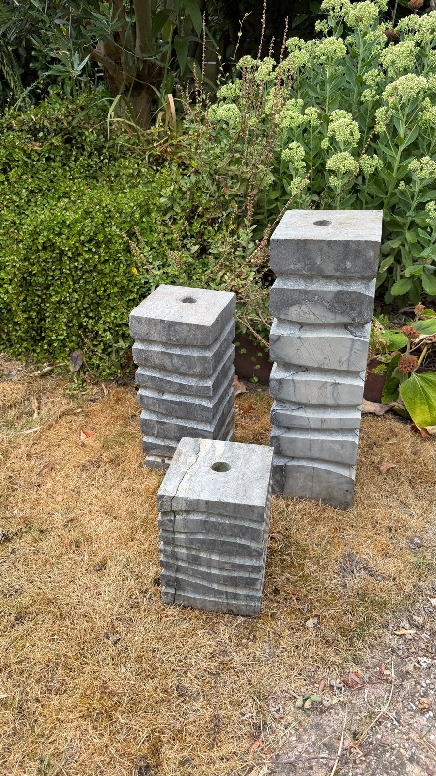 3-delig waterornament, Tuin en Terras, Tuinbeelden, Ophalen, Gebruikt, Steen, Abstract beeld