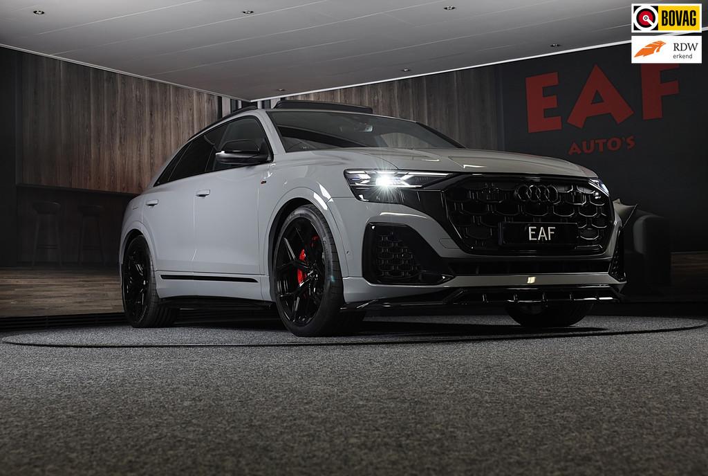 Audi Q8 60 TFSI e Quattro RSQ8 Look / NEW / RS Zetels / Mass, Auto's, Audi, Automaat, Zwart, 2995 cc, Q8