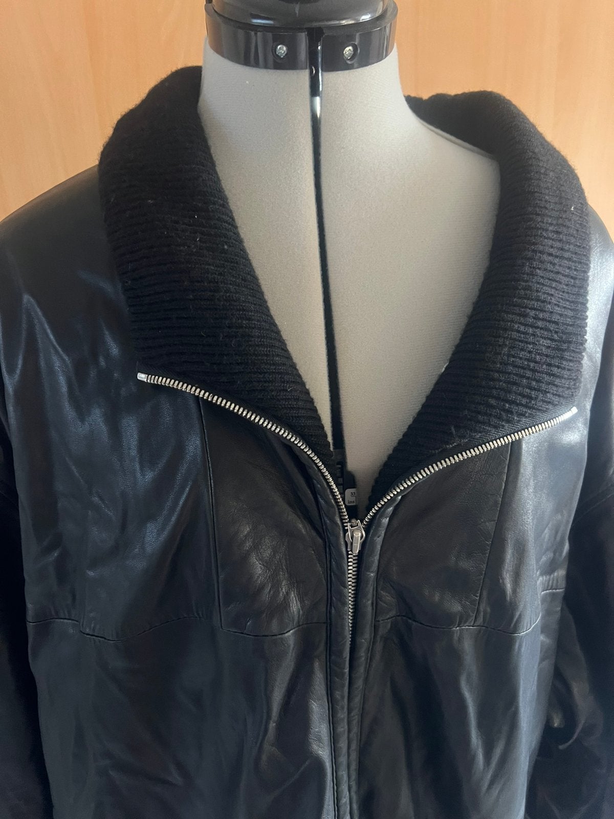 Soepel nappa leren herenjas 56, Ophalen of Verzenden, Zo goed als nieuw, Maat 56/58 (XL), Zwart