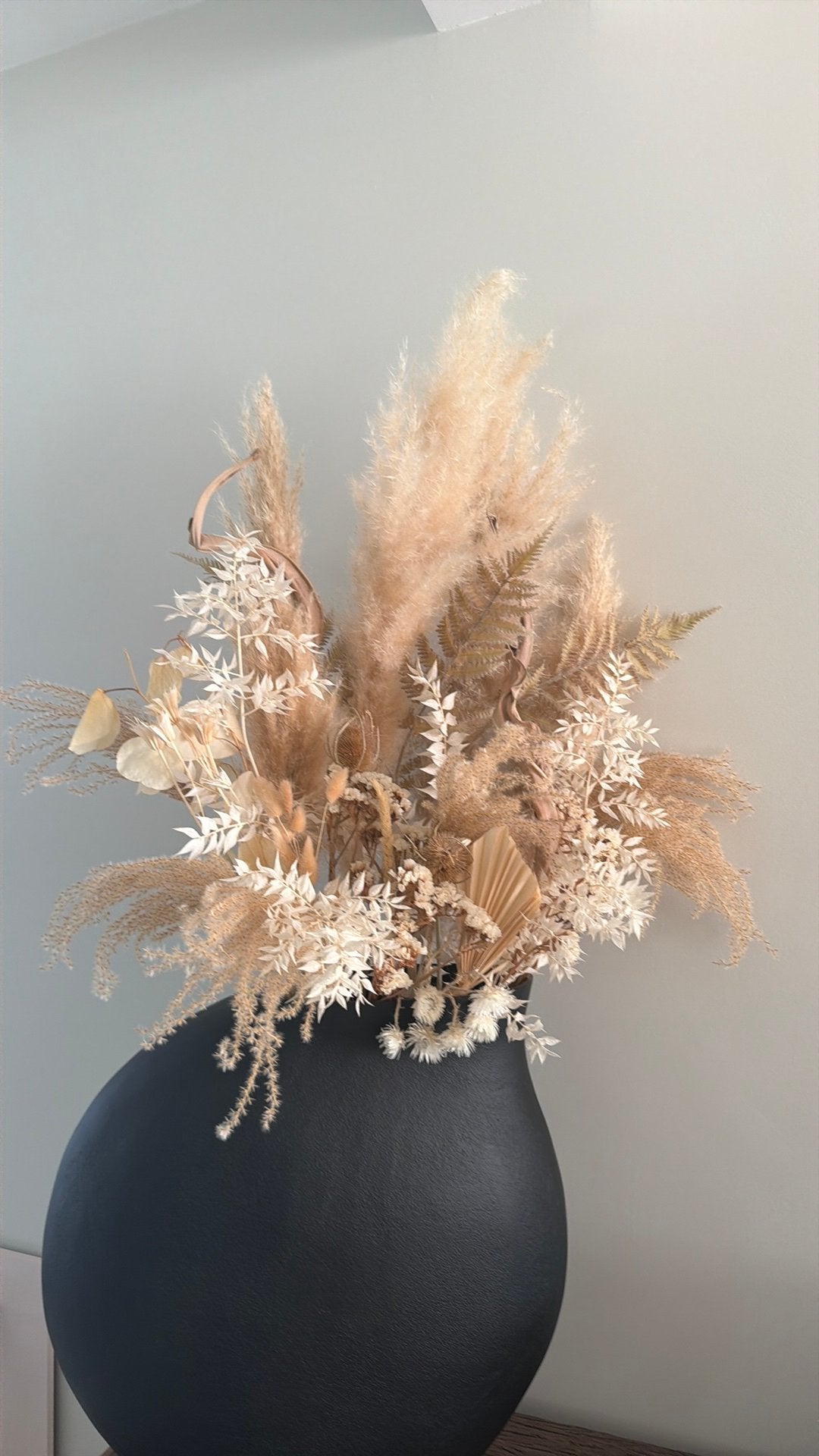Groot droogboeket met bloemen, Ophalen, Zo goed als nieuw