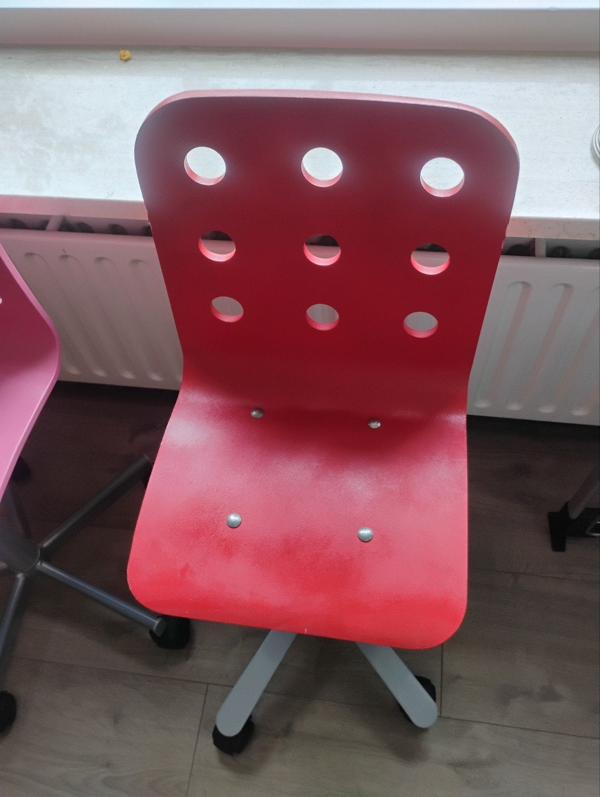 Rode junior bureaustoel van IKEA, Ophalen, Gebruikt, Rood, Bureaustoel