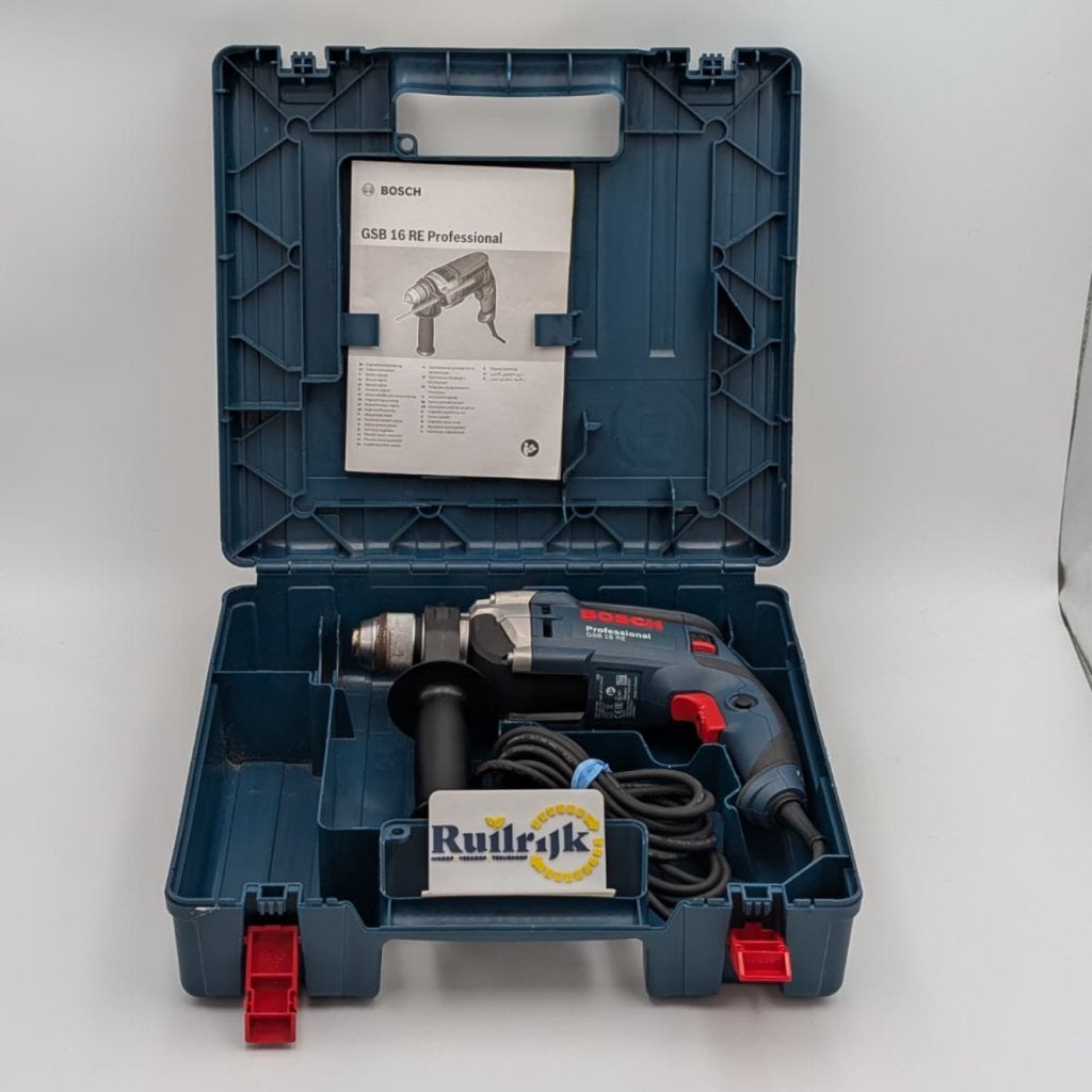 Bosch Professional GSB 16 RE Boormachine - Compleet, Bosch, Zo goed als nieuw, Support@bosch.com, Robert Bosch GmbH
Robert-Bosch-Platz 1
70839 Gerlingen-Schillerhöhe
Germany
