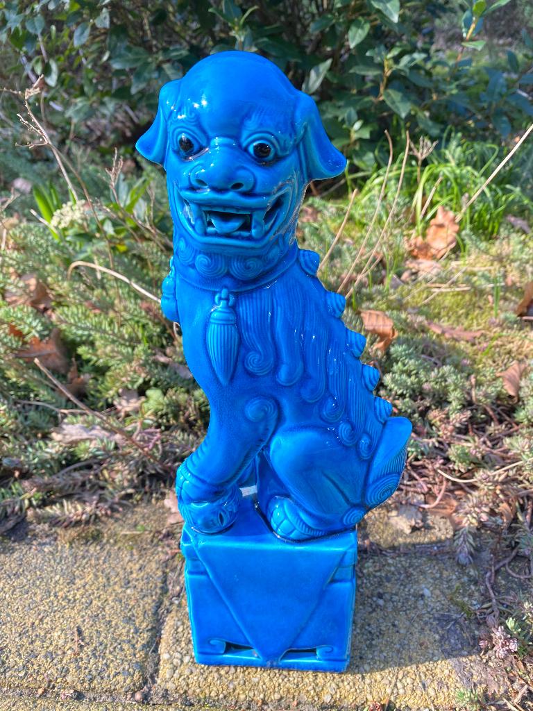 Vintage Foo Dog / tempelleeuw, Antiek en Kunst, Ophalen of Verzenden