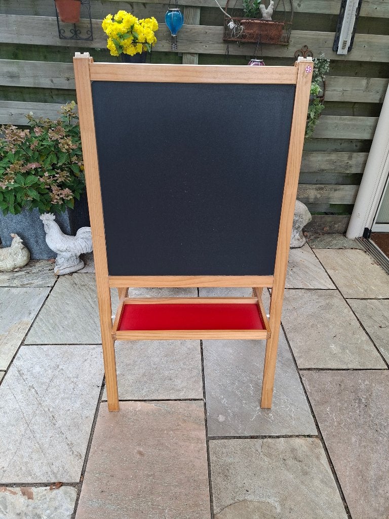 Ikea staand schoolbord/Whitebord goed staat, Ophalen, Gebruikt, Krijtbord