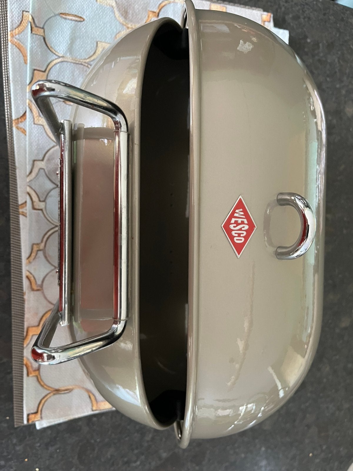 Wesco Grandy broodtrommel – New Silver – Retro, Ophalen of Verzenden, Zo goed als nieuw