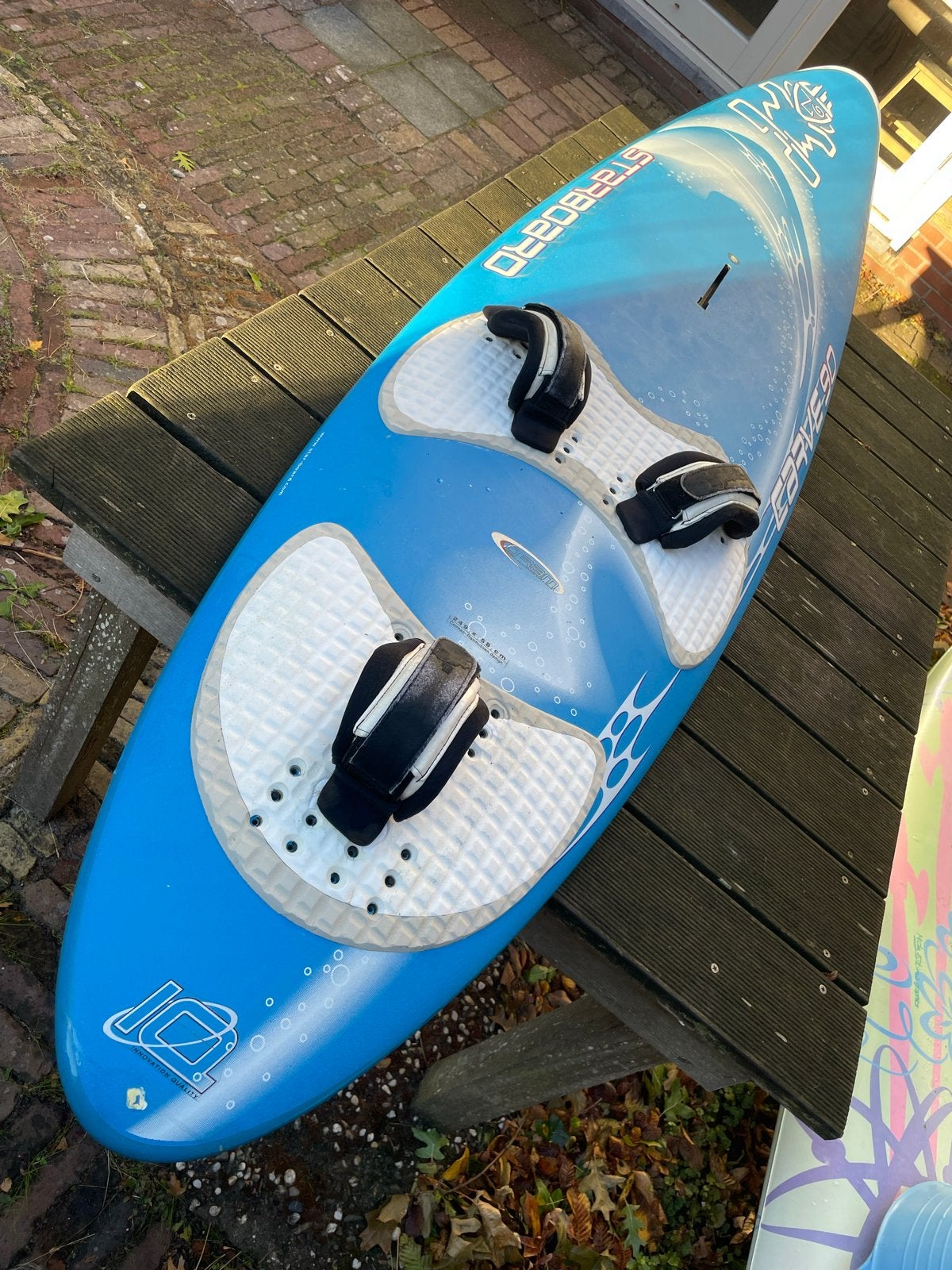 Starboard Carve 249 x 58 cm Windsurf 92L, Ophalen, Met voetbanden, Gebruikt, Minder dan 250 cm