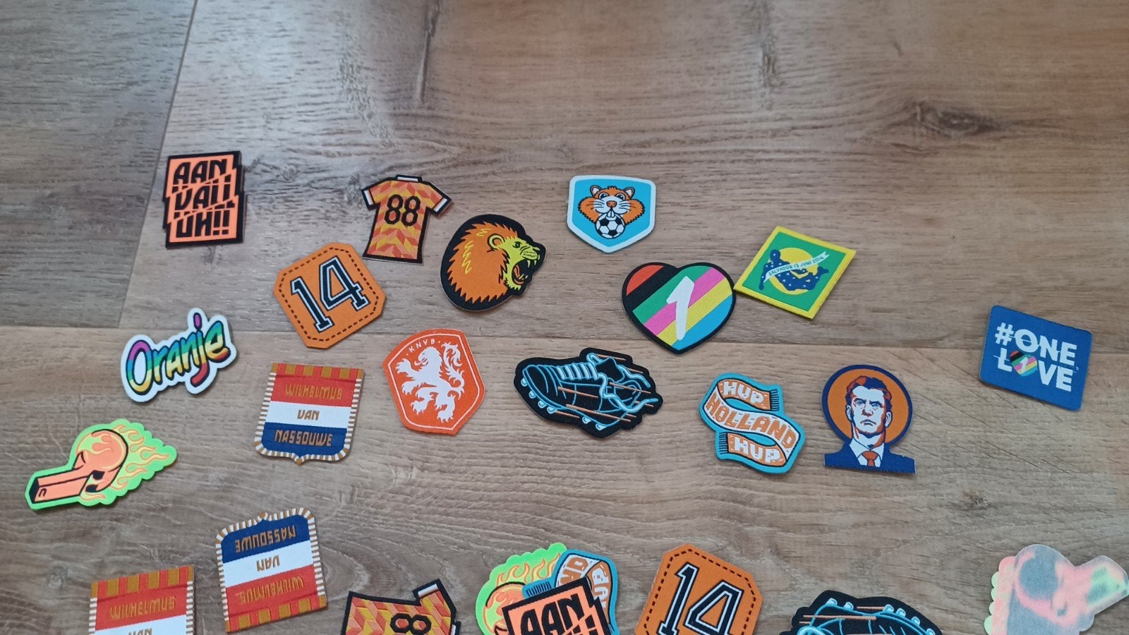 Patches van de AH van vorige WK voetbal., Albert Heijn, Ophalen of Verzenden
