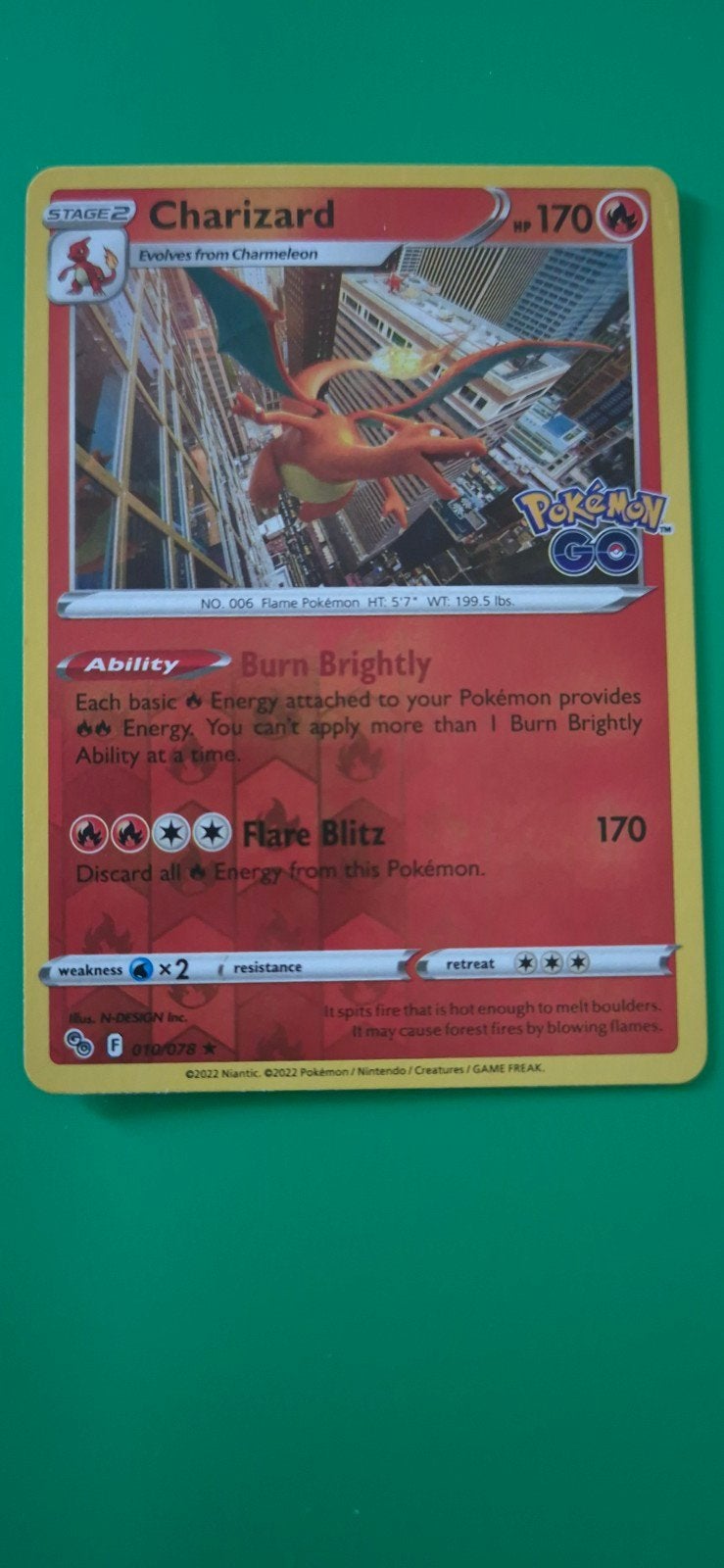Charizard Reverse Holo 010/078, Ophalen, Zo goed als nieuw