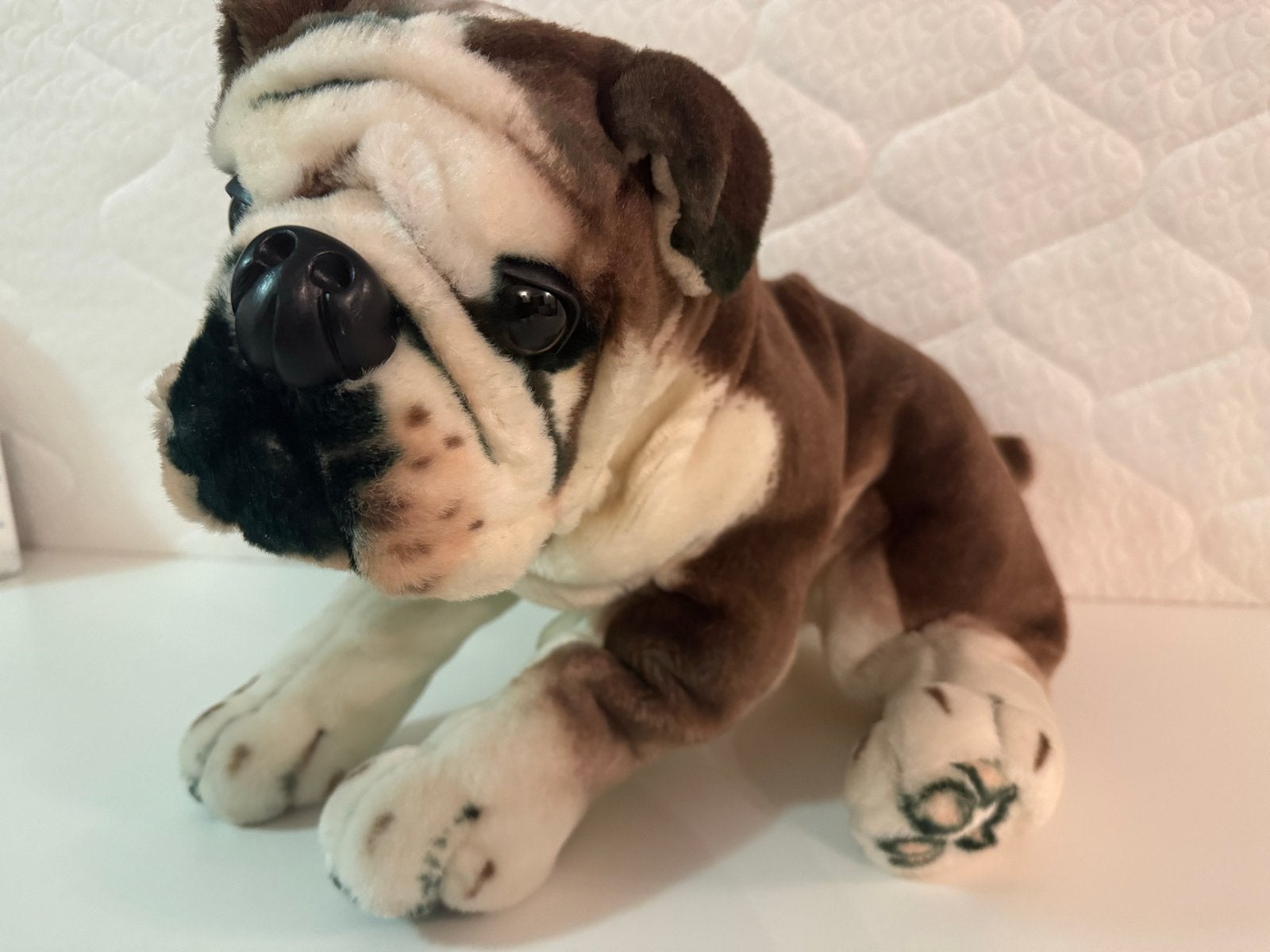 Grote knuffel Bulldog (2) -, Overige merken, Hond, Zo goed als nieuw, Middelgroot (20 tot 80 cm)