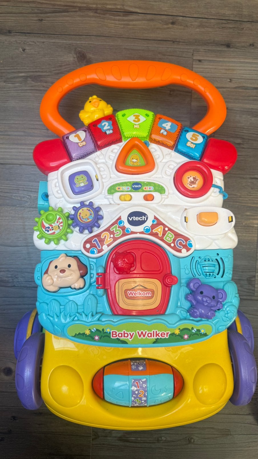 VTech Baby Walker 2-in-1 Loopwagen Educatief Speelgoed, Ophalen of Verzenden, Zo goed als nieuw, 0 tot 6 maanden