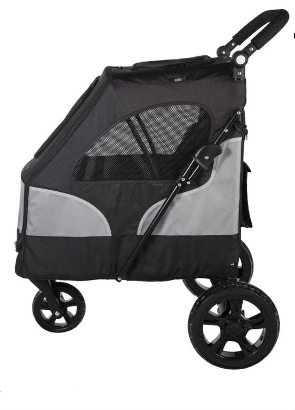 Hondenbuggy inklapbaar (tot 20kg) - Zwart & Gri, Ophalen, Zo goed als nieuw, Hondenbuggy