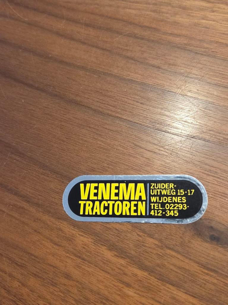 7118 Venema Tractoren Sticker - ZUIDER-UITWEG 15-17 WIJDENES, Ophalen of Verzenden