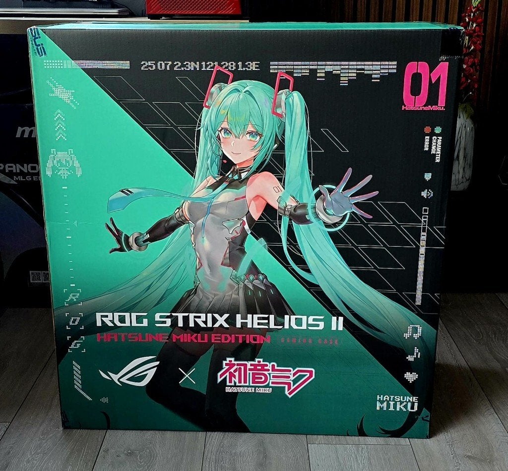 ASUS ROG Strix Helios II Hatsune Miku Edition – Behuizing, Computers en Software, Computerbehuizingen, Nieuw, Ophalen of Verzenden