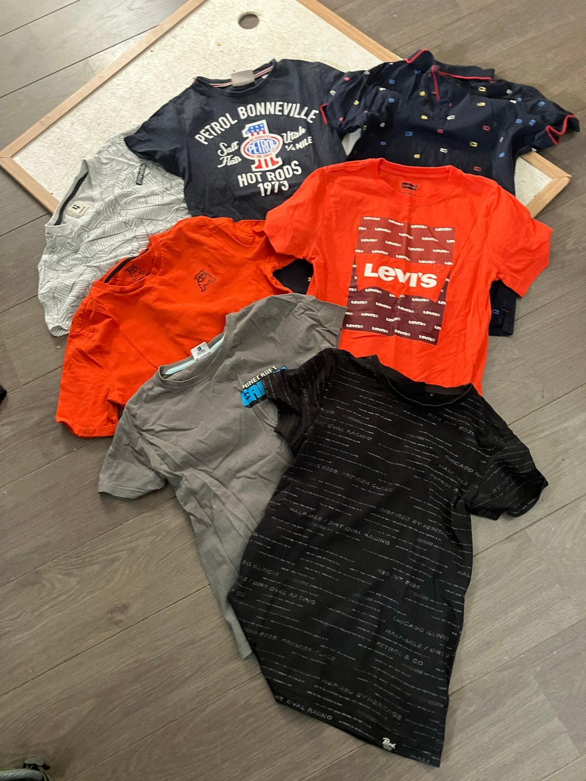 12 T-shirts diverse merken, maat 140/152 (o.a. Levi's, Vingi, Ophalen of Verzenden, Gebruikt, Jongen of Meisje