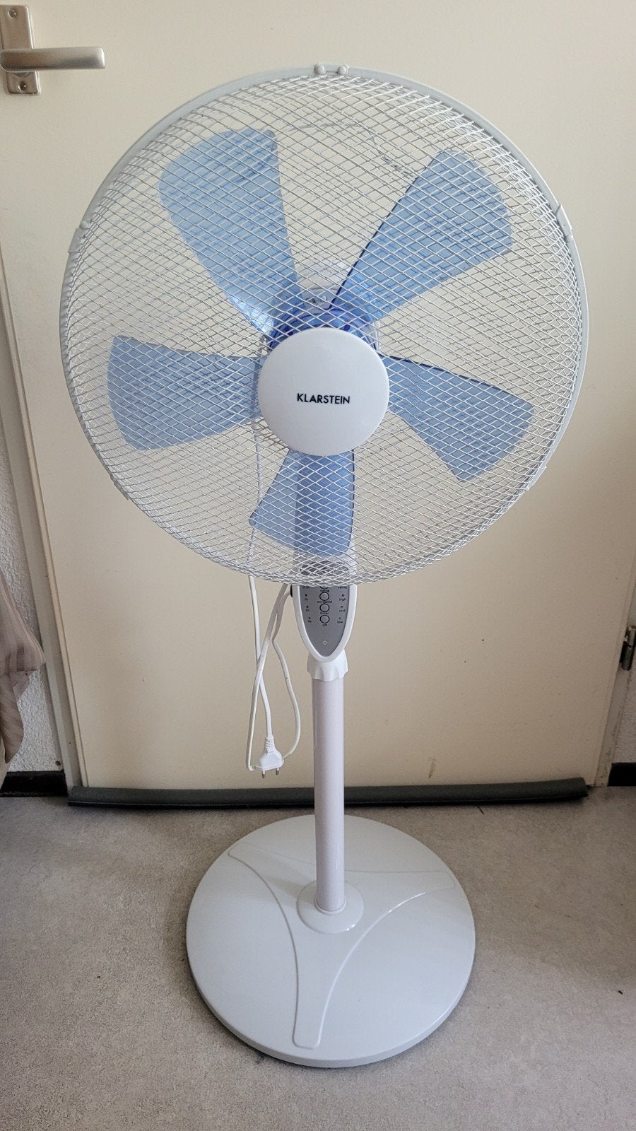 Klarstein Witte Staande Ventilator, Witgoed en Apparatuur, Ventilatoren, Ophalen of Verzenden, Ventilator met afstandsbediening